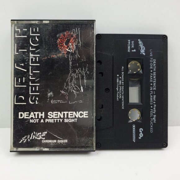 Death Sentence Punk Cassette Tape Not A Pretty Sight VTG 1986 Tested - Picture 1 of 9
